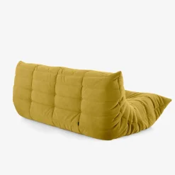 Ligne Roset 3-Sitzer-Sofas|Sofa Togo Stoff A Alcantara Curry Gelb
