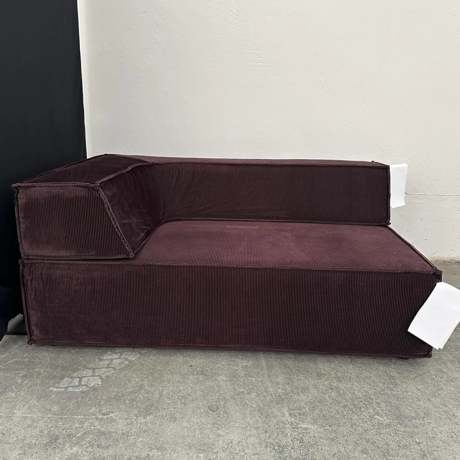 COR 2-Sitzer-Sofas|Sofa Trio Stoff 9074 Merlot Dunkelrot