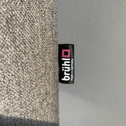 Brühl 2-Sitzer-Sofas|Sofa Und Hocker Airy Bezug Stoff 2813.95 Anthrazit Gestell Metall Chrom Glänzend