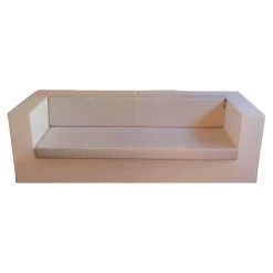 Vondom 2-Sitzer-Sofas|Sofa Vela Stoff Vinyl Silvertex Grau Außen Weiß