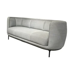 Wittmann 2-Sitzer-Sofas|Sofa Vuelta 25640 Stoff F Tekla Platin Grau Füße Metall Bronze