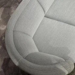 Wittmann 2-Sitzer-Sofas|Sofa Vuelta 25640 Stoff F Tekla Platin Grau Füße Metall Bronze