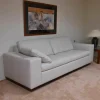 Machalke 2-Sitzer-Sofas|Sofa Wega Large Leder Omega Weiß mit Kissen
