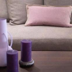 Minotti 2-Sitzer-Sofas|Sofa White Stoff Norton Beige Grau Top Rechts Kernleder Tabacco Braun