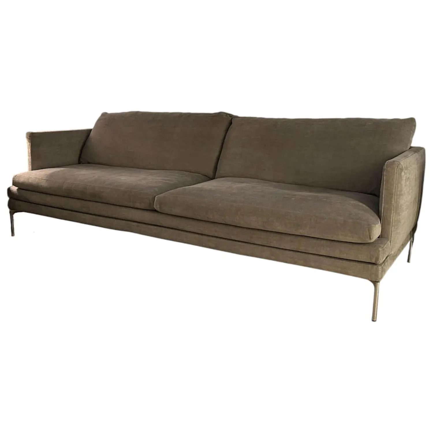 Zanotta 2-Sitzer-Sofas|Sofa William Stoff Tessuto Talento Cat30 Saio 027614 Füße Poliert