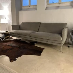 Zanotta 2-Sitzer-Sofas|Sofa William Stoff Tessuto Talento Cat30 Saio 027614 Füße Poliert