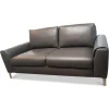 WK Wohnen 2-Sitzer-Sofas|Sofa WK660 Venosa Zweisitzer Leder Montana Basalto Grau