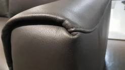 WK Wohnen 2-Sitzer-Sofas|Sofa WK660 Venosa Zweisitzer Leder Montana Basalto Grau