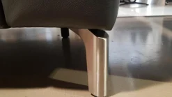 WK Wohnen 2-Sitzer-Sofas|Sofa WK660 Venosa Zweisitzer Leder Montana Basalto Grau