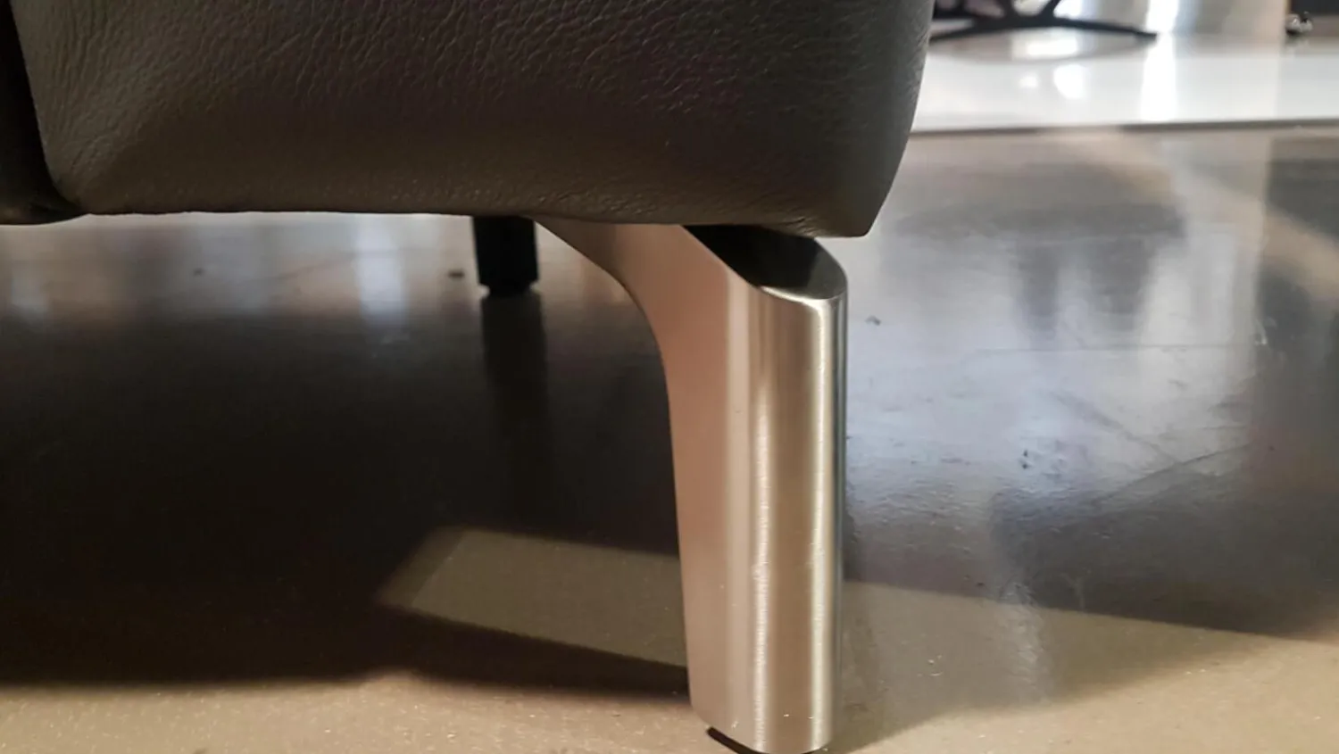 WK Wohnen 2-Sitzer-Sofas|Sofa WK660 Venosa Zweisitzer Leder Montana Basalto Grau