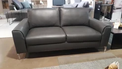 WK Wohnen 2-Sitzer-Sofas|Sofa WK660 Venosa Zweisitzer Leder Montana Basalto Grau