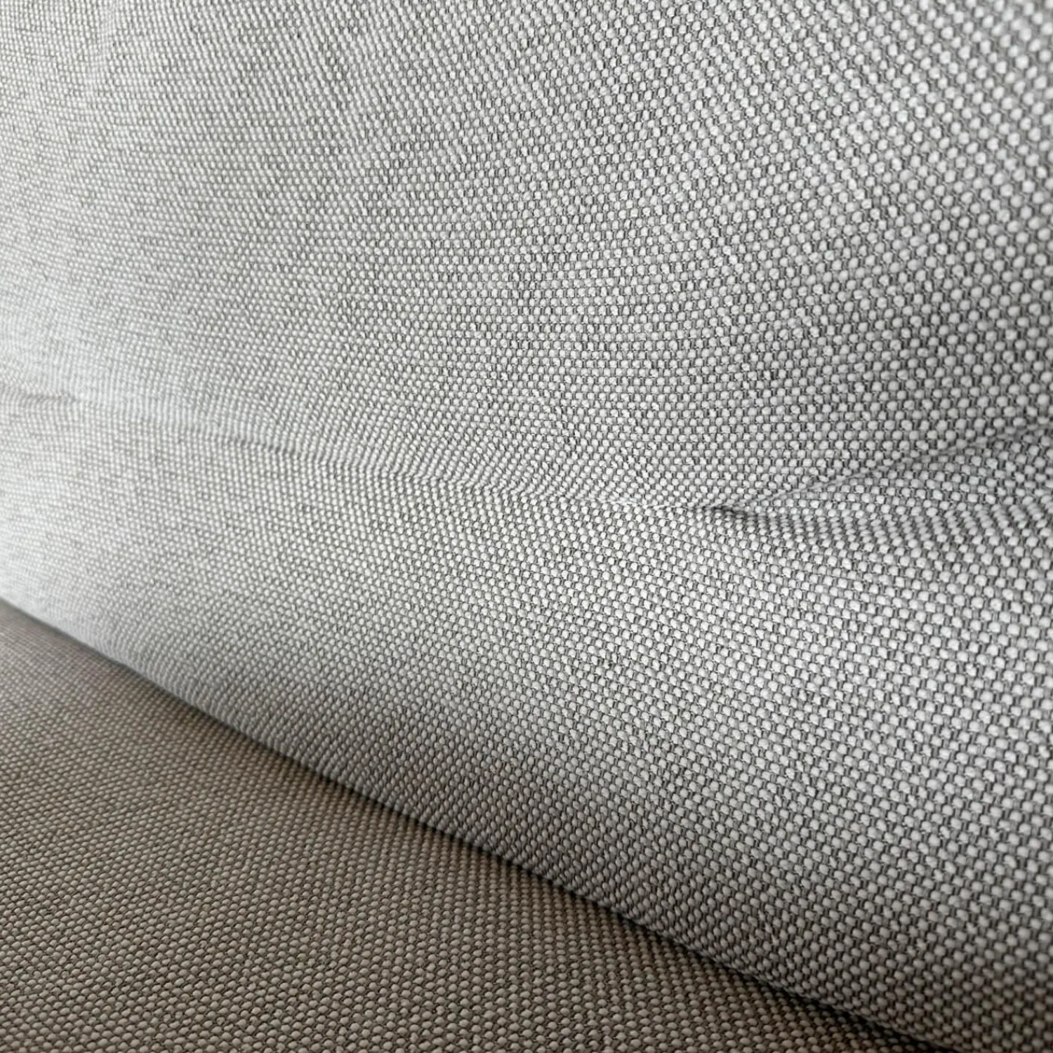 Poltrona Frau 2-Sitzer-Sofas|Sofa Zweisitzer Grantorino Stoff Col. Tess Bouce Sabbia Grau Leder Saddle Beige