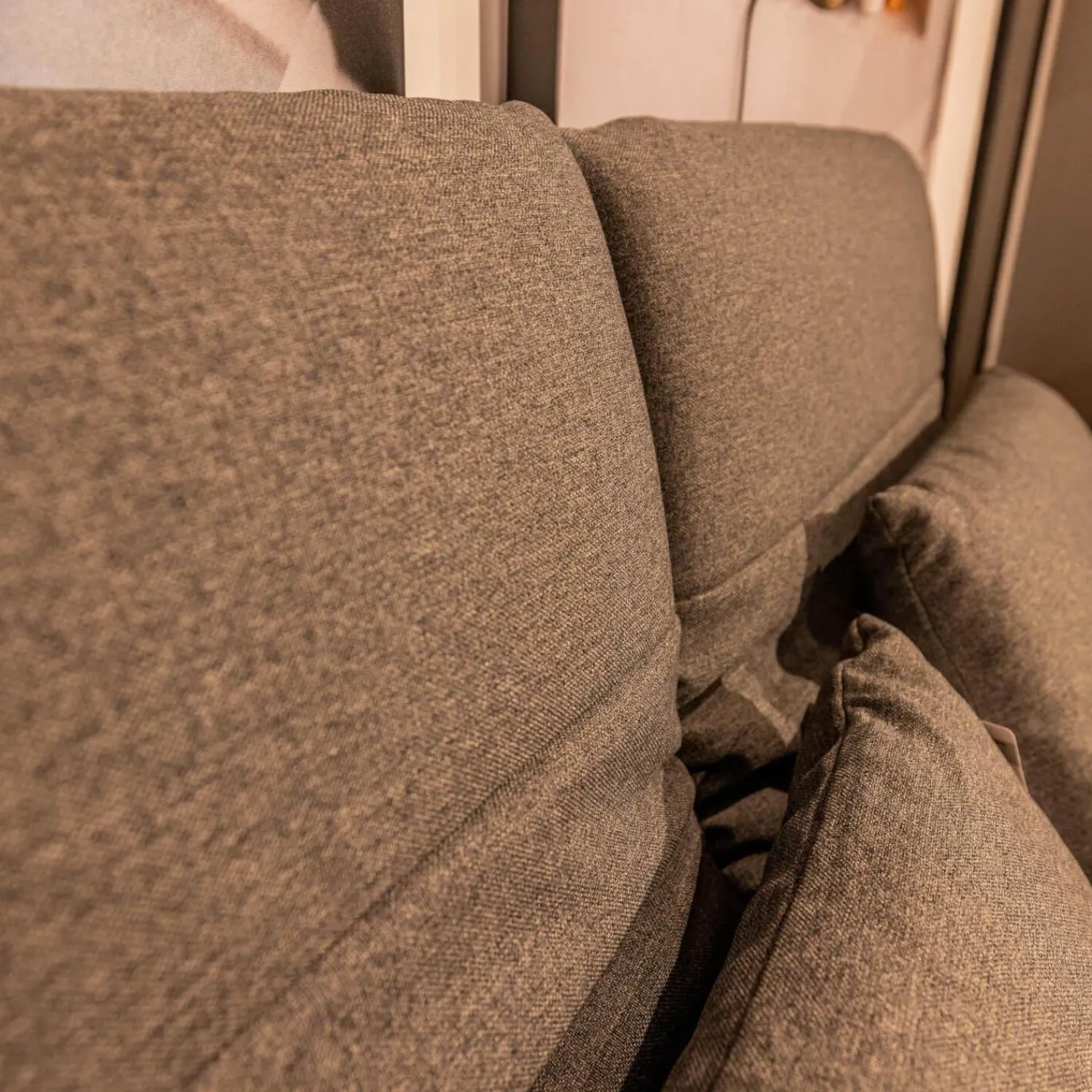 freistil Rolf Benz 2-Sitzer-Sofas|Sofabank Liege 140 Stoff 3041 Zeltgrau Winkelfuß Schwarz Mit Klappbaren Armteilen