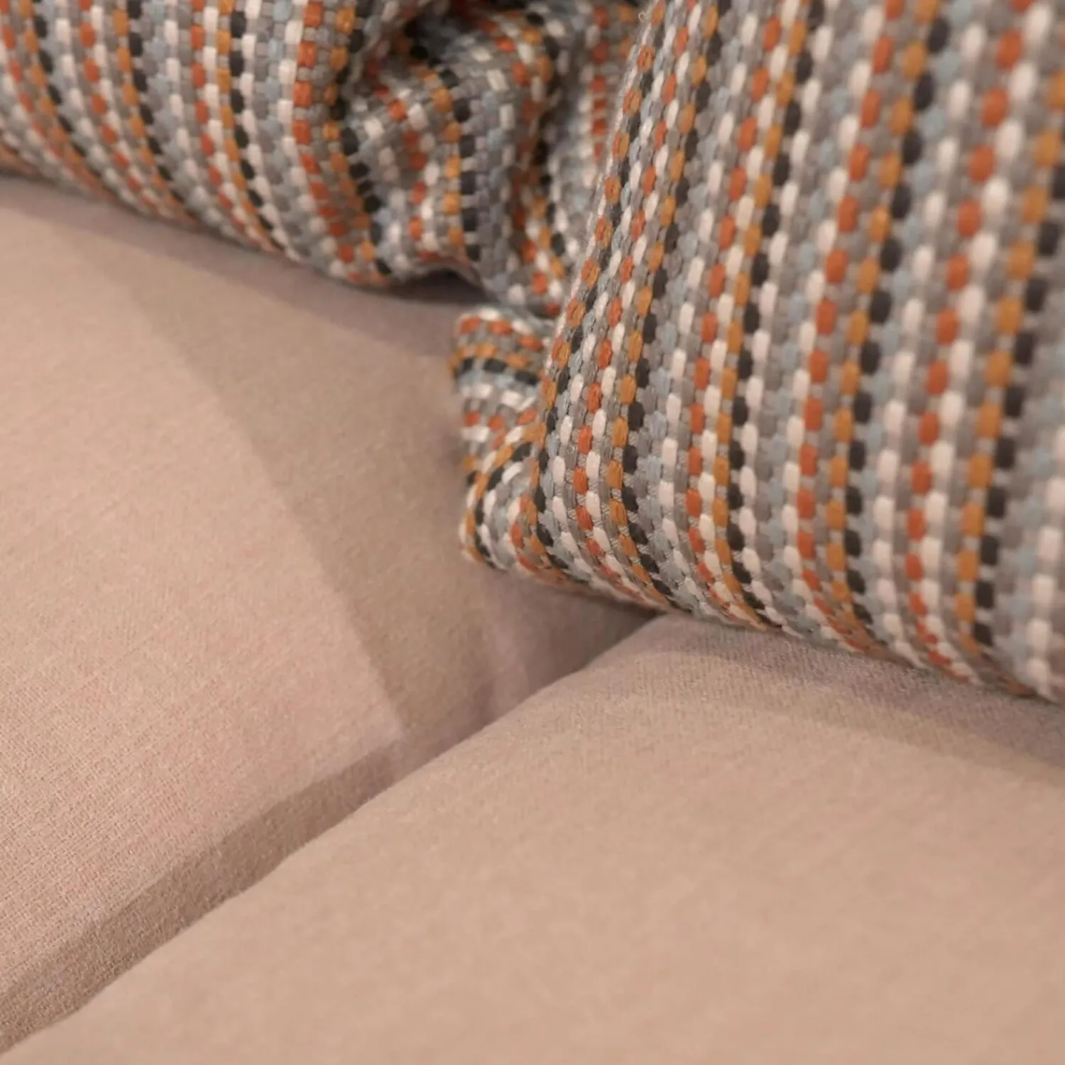 Domicil Ecksofas|Sofaecke Donna Stoff Cozy 073 mit Rückenkissen Stoff Ditton 05