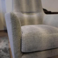 Bielefelder Werkstätten Polstergruppen|Sofagarnitur Coco Bezug Jab 9 2241 091 Graubeige Füße Massivholz Lackiert Grau