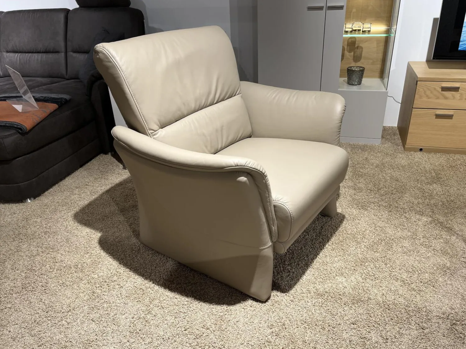 himolla Polstergruppen|Sofagarnitur 9553 MB Föhr Superlastic Plus Federkern Bezug Leder Longlife Quarz