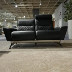 Stressless Polstergruppen|Sofagruppe Michelle Leder Cori 19 Schwarz Füße Aluminium Inklusive Kopfstütze