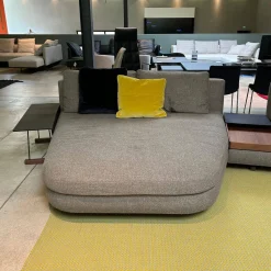 Walter Knoll Wohnlandschaften|Ecksofas|Sofagruppe Tama Living 822 Stoff Puro Mineral Grau Braun Kufen Nussbaum Geölt Inklusive Tischplatte Und Kissen