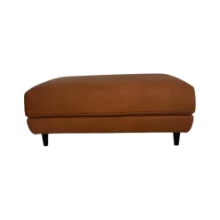 himolla Hocker & Sitzsäcke|Sofahocker 1456 Leder Leonessa Almond Braun Gestell Metall Schwarz Pulverbeschichtet