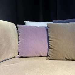 B&B Italia 2-Sitzer-Sofas|Sofainsel Amoenus Maxalto Stoffbezug Grau Inklusive 4 Kissen