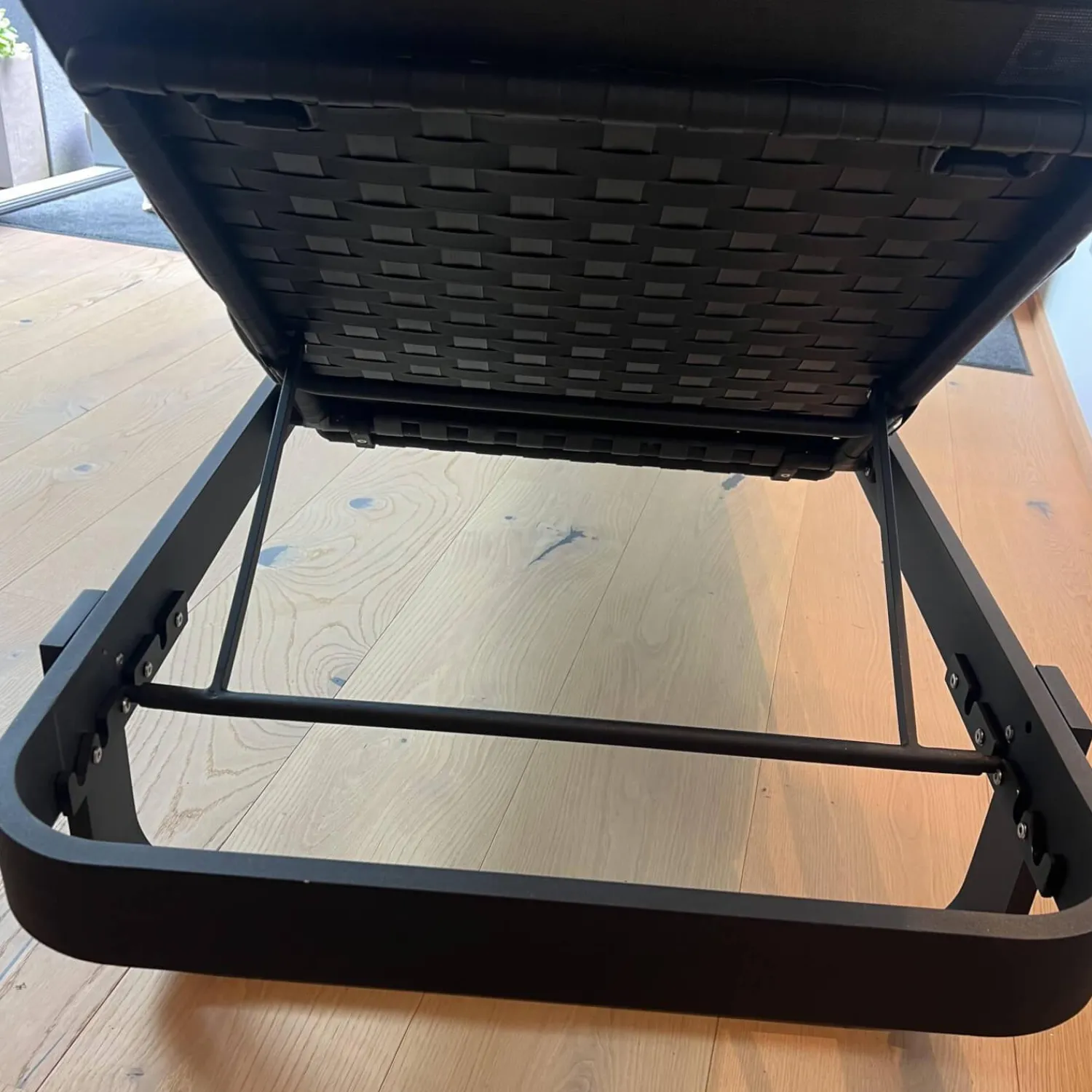 Cane Line Gartenliegen|Sonnenliege Relax Auflage Stoffe Natte Grey Grau Gestell Tex light Grey Grau