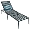 Magis Gartenliegen|Sonnenliege Striped Lettino Gestell Stahlrohr Blau 5062 Sprossen Polyamid Blau 2025 TR