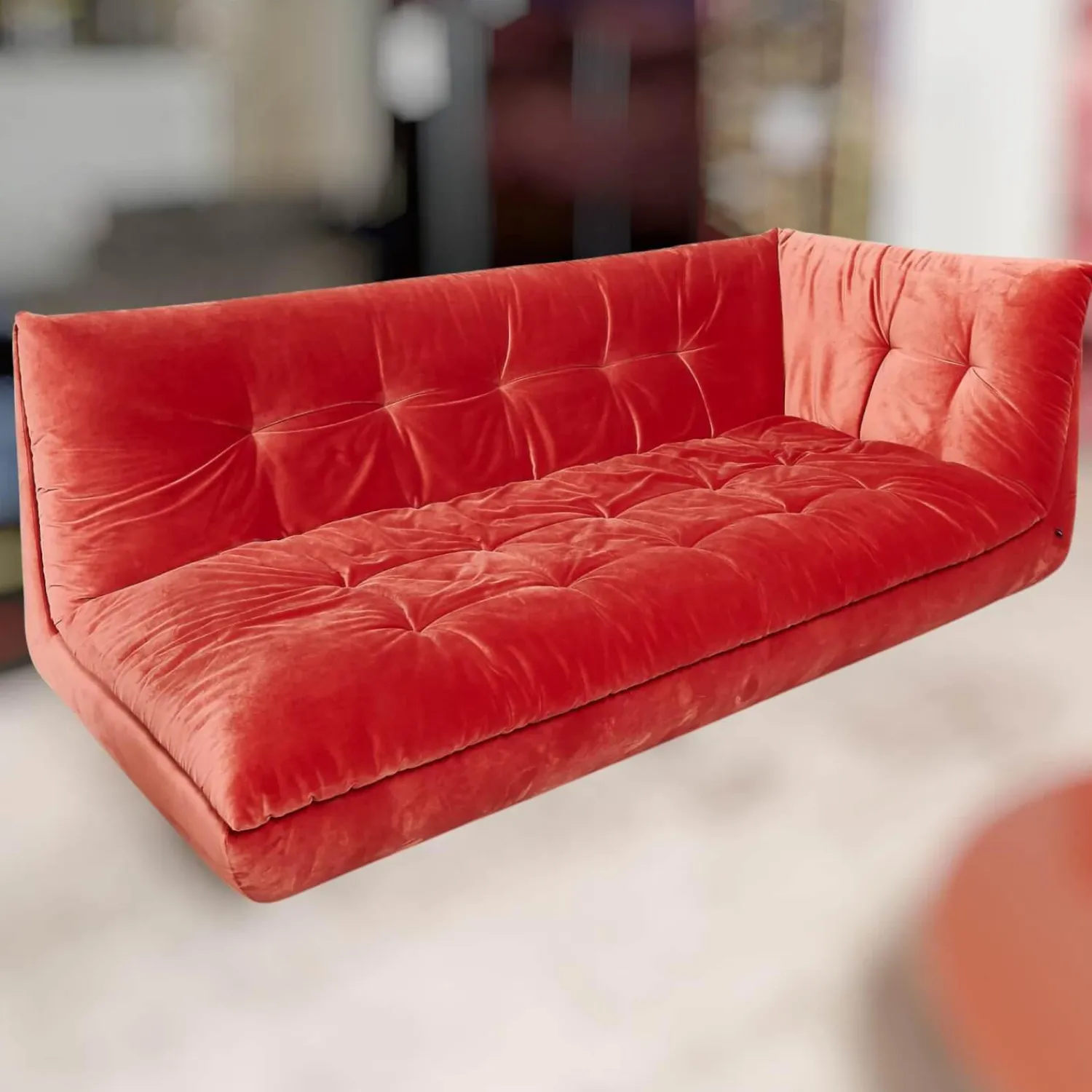 IP Design 2-Sitzer-Sofas|Soulmate Sofa 220/110 Stoff City Velvet Reloaded CA7832/063 Rot