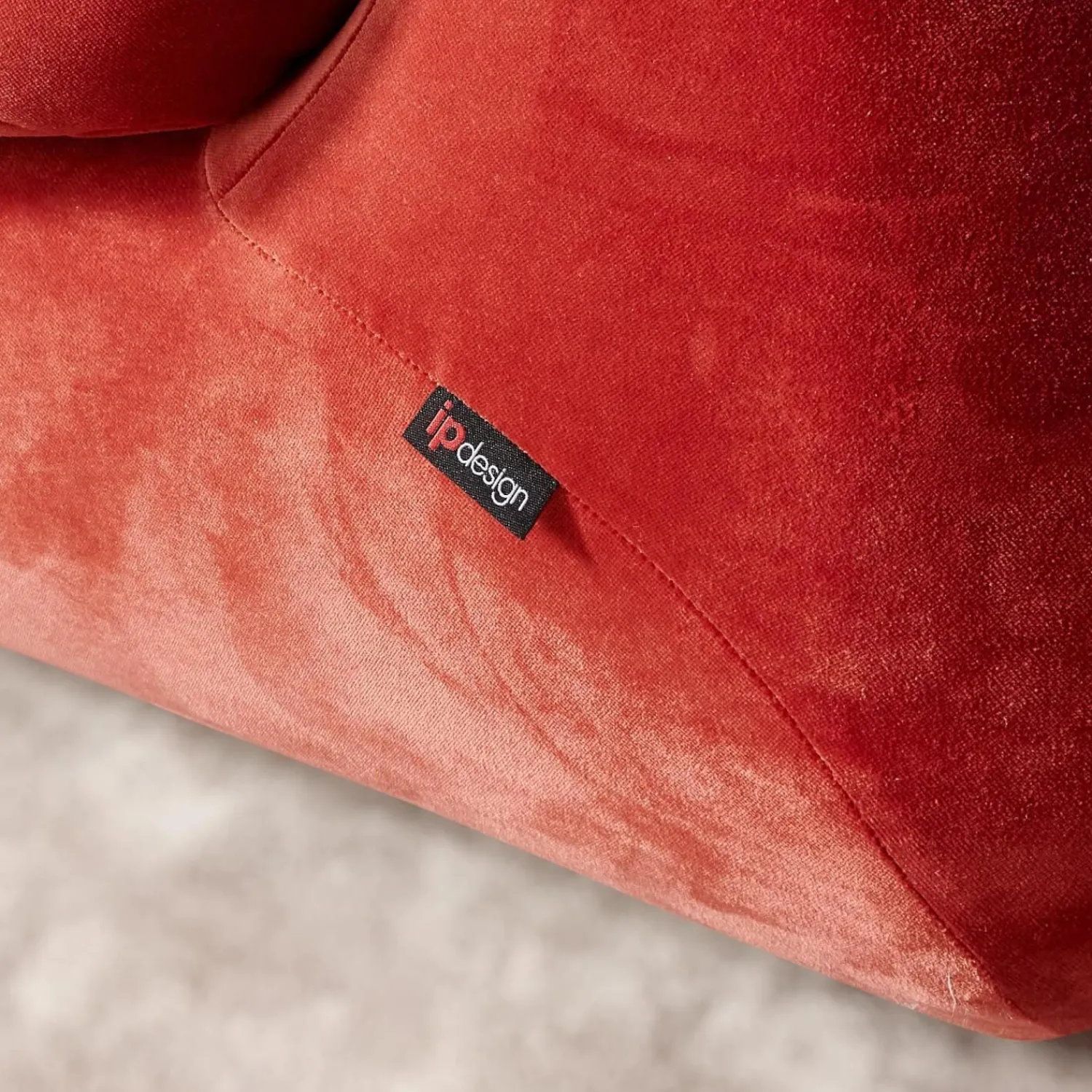 IP Design 2-Sitzer-Sofas|Soulmate Sofa 220/110 Stoff City Velvet Reloaded CA7832/063 Rot