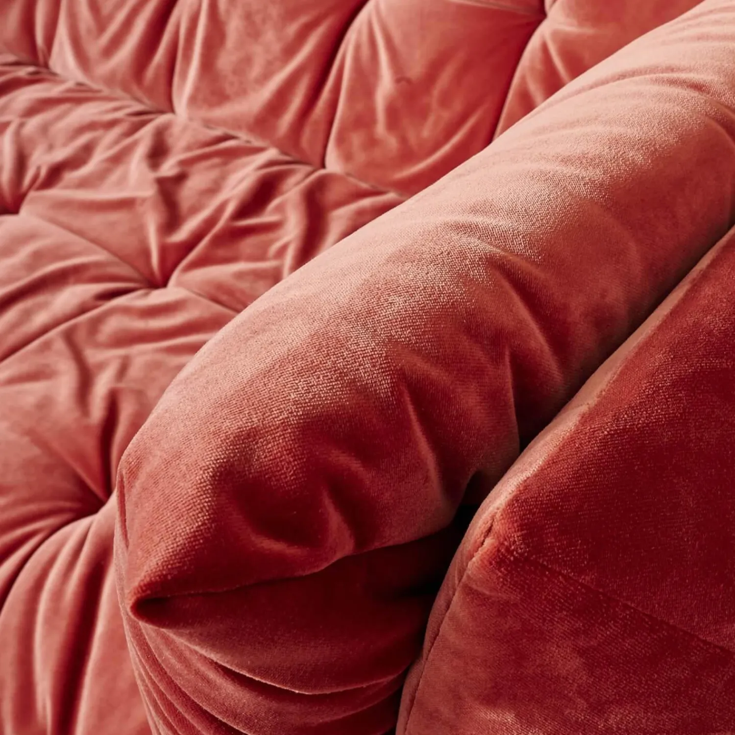 IP Design 2-Sitzer-Sofas|Soulmate Sofa 220/110 Stoff City Velvet Reloaded CA7832/063 Rot