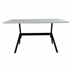 COR Schreibtische & Sekretäre|Stehtisch Level Tischplatte HPL Beschichtet Weiß mit Zargengestell