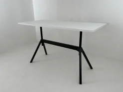 COR Schreibtische & Sekretäre|Stehtisch Level Tischplatte HPL Beschichtet Weiß mit Zargengestell