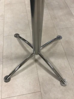 Mayer Beistelltische|Stehtisch Modell 3598+3405 Buche Dekor Gestell Verchromt