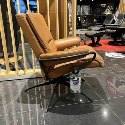 Stressless Relaxsessel|-Sessel Tokyo Leder Noblesse 34 Tigereye Gestell Star 45 Matt Black Low Standard Base
