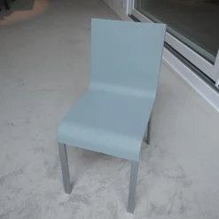 Vitra Einzelstühle|Stuhl 03 Sitzschalenfarbe Hellgrau Untergestell Pulverbeschichtet Silber Glatt