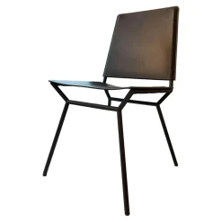 Walter Knoll Einzelstühle|Stuhl Aisuu 1220 Bezug Saddle Black 4 Bein Untergestell Pulverbeschichtet Schwarz