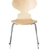Fritz Hansen Einzelstühle|Stuhl Ameise Ahorn Furniert Gestell Chrom