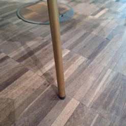 Walter Knoll Einzelstühle|Stuhl Armchair 369 Stoff Harald Jade Grau Gestell Messing