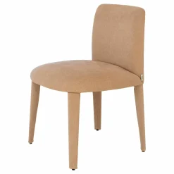 Lema Stuhlsets|Stuhl Babi Stoff TDC139 Cassiopea Braun Rosa Abziehbar Füsse mit Stoff bezogen