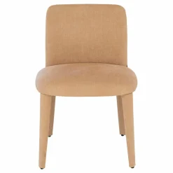 Lema Stuhlsets|Stuhl Babi Stoff TDC139 Cassiopea Braun Rosa Abziehbar Füsse mit Stoff bezogen