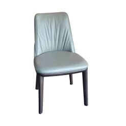 Cattelan Italia Einzelstühle|Stuhl Belinda Softleder 952 Smoke Grau