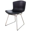 Knoll International Einzelstühle|Stuhl Bertoia Kernleder Schwarz CB1