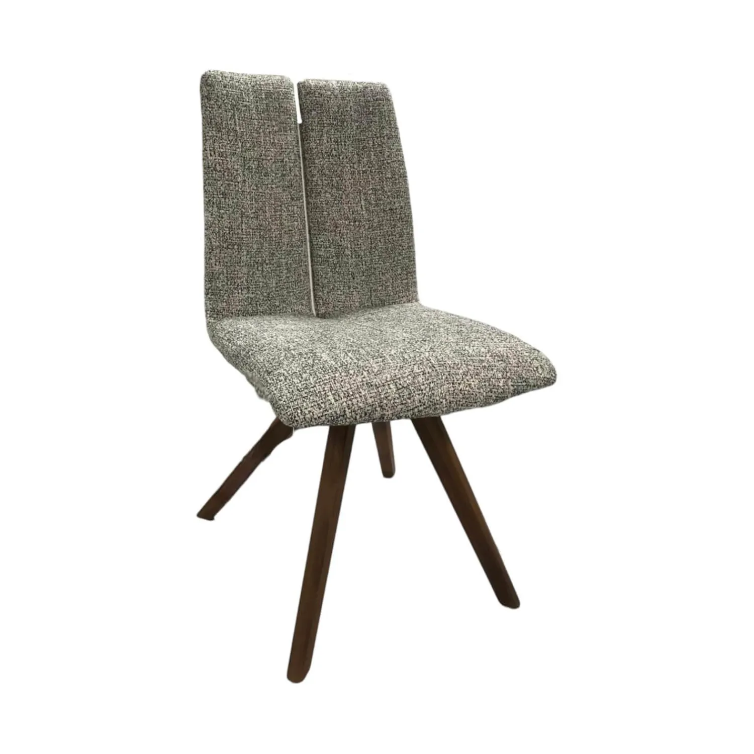 Venjakob Einzelstühle|Stuhl Concert Colin Bezug Stoff Würzburg Anthrazit 4 Fußgestell Nussbaum Massiv Geölt