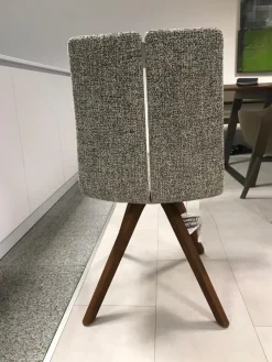 Venjakob Einzelstühle|Stuhl Concert Colin Bezug Stoff Würzburg Anthrazit 4 Fußgestell Nussbaum Massiv Geölt