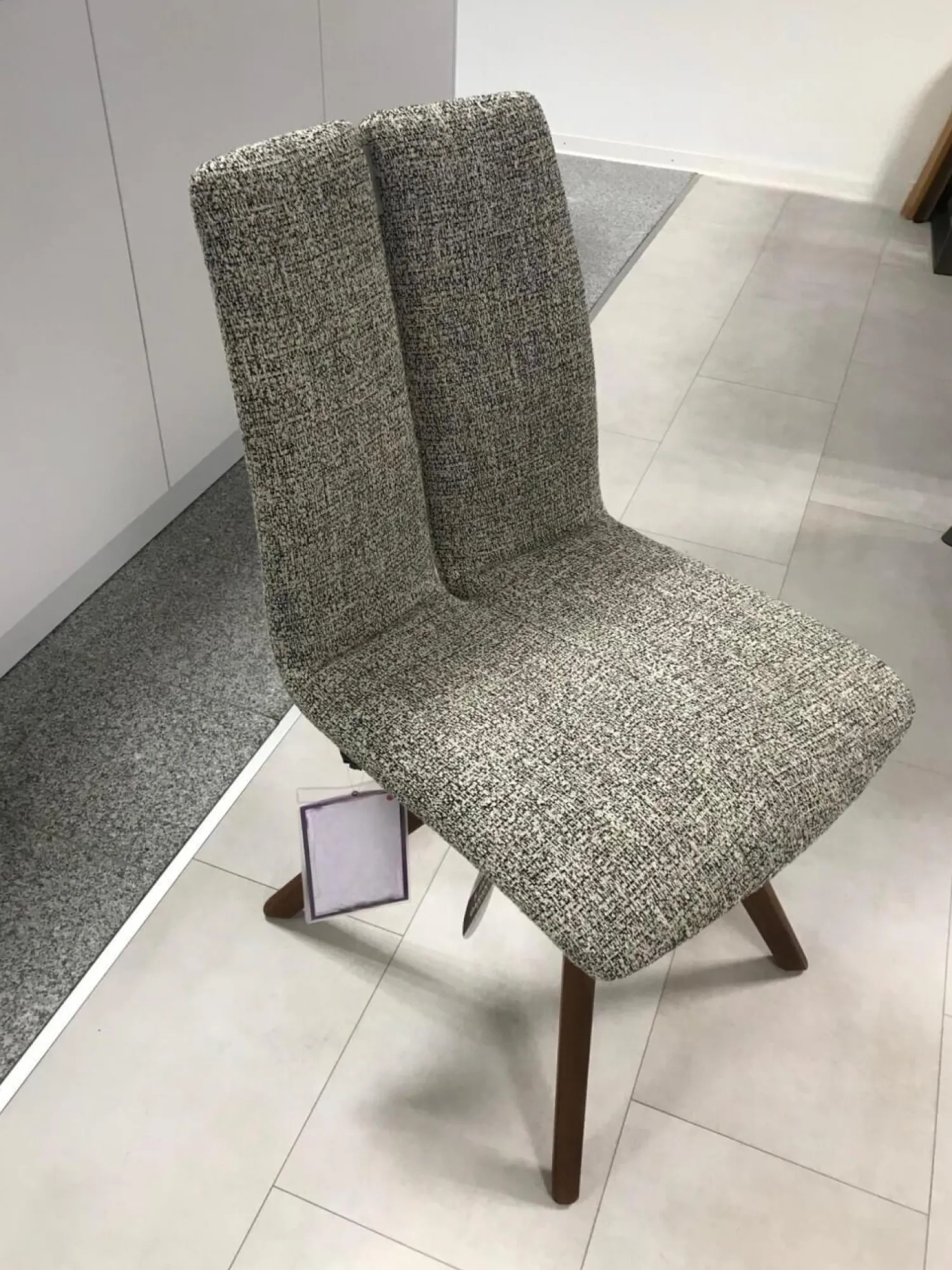 Venjakob Einzelstühle|Stuhl Concert Colin Bezug Stoff Würzburg Anthrazit 4 Fußgestell Nussbaum Massiv Geölt