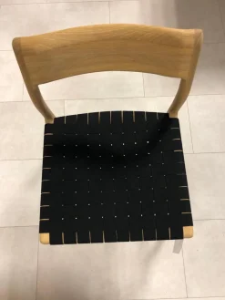 Gazzda Einzelstühle|Stuhl Fawn Eiche Massiv Baumwollgewebe Schwarz