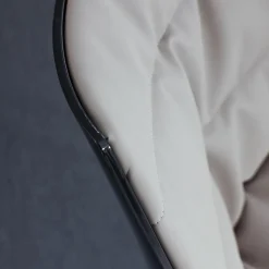 MDF Italia Einzelstühle|Stuhl Flow Chair Gepolstert Bezug Stoff F Londra R304 Farbe 5 Schlamm Gestell S041 Graftitgrau