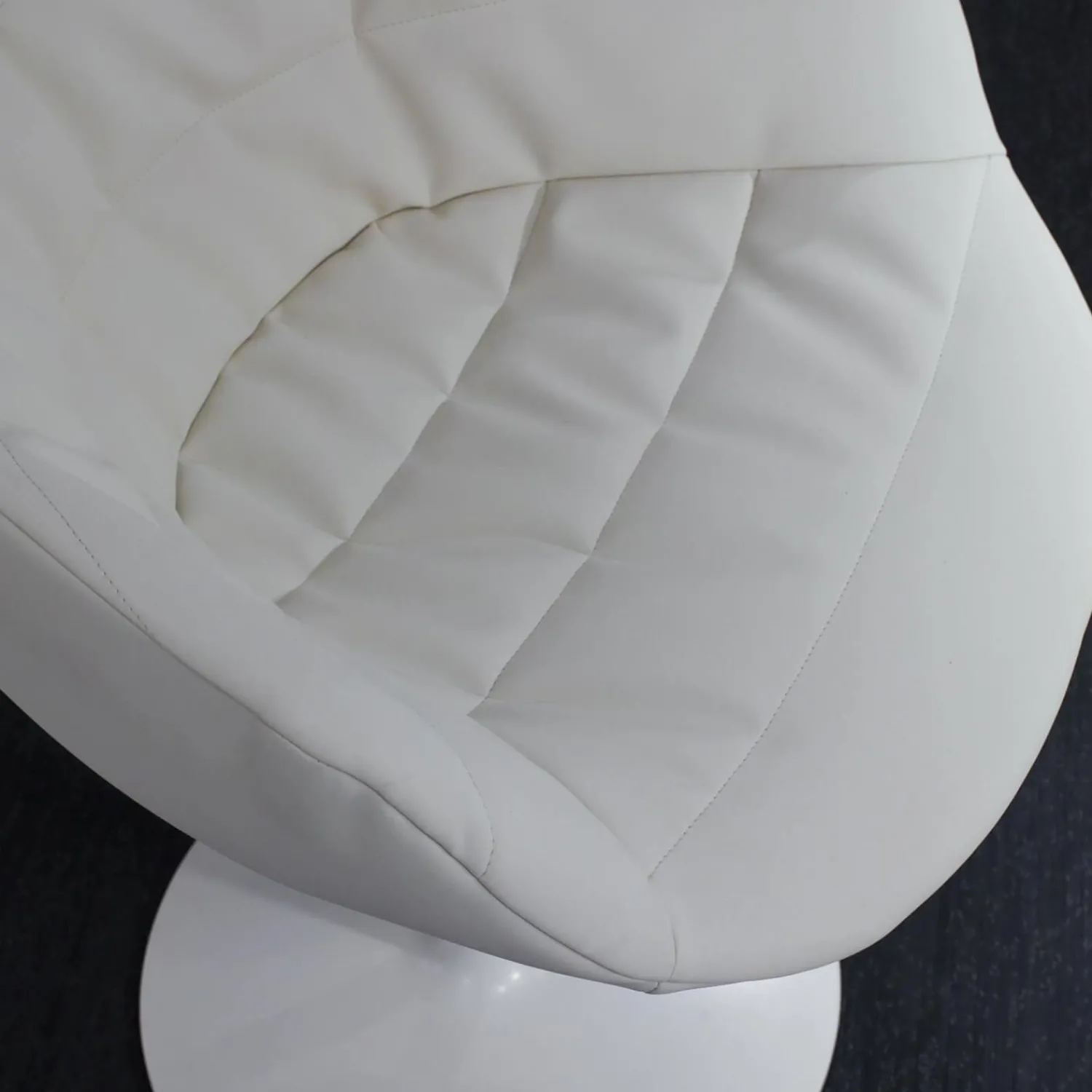 MDF Italia Einzelstühle|Stuhl Flow Chair Mit Armlehnen Bezug Stoff Londra 01 Creme Drehgestell Mit Tellerfuß