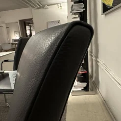 Spiegels Einzelstühle|Stuhl Freischwinger Paco Leder Schwarz Nappa