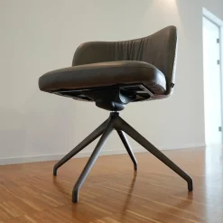 KFF Einzelstühle|Stuhl Gaia Casual V2 Stoff Ascot Toffee 2402 Leder Rawhide Dawn 352