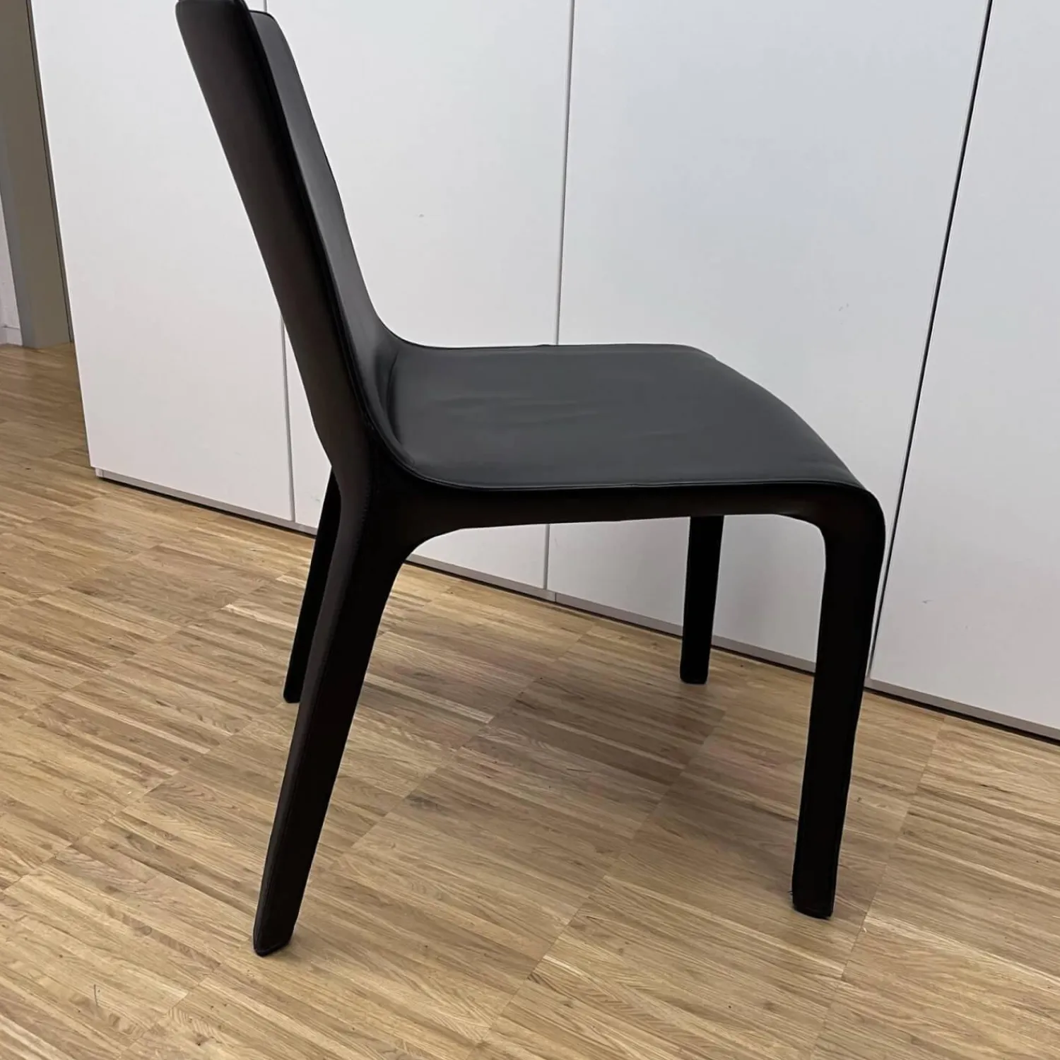 Walter Knoll Einzelstühle|Stuhl Gio Leder Bronco Chocolate